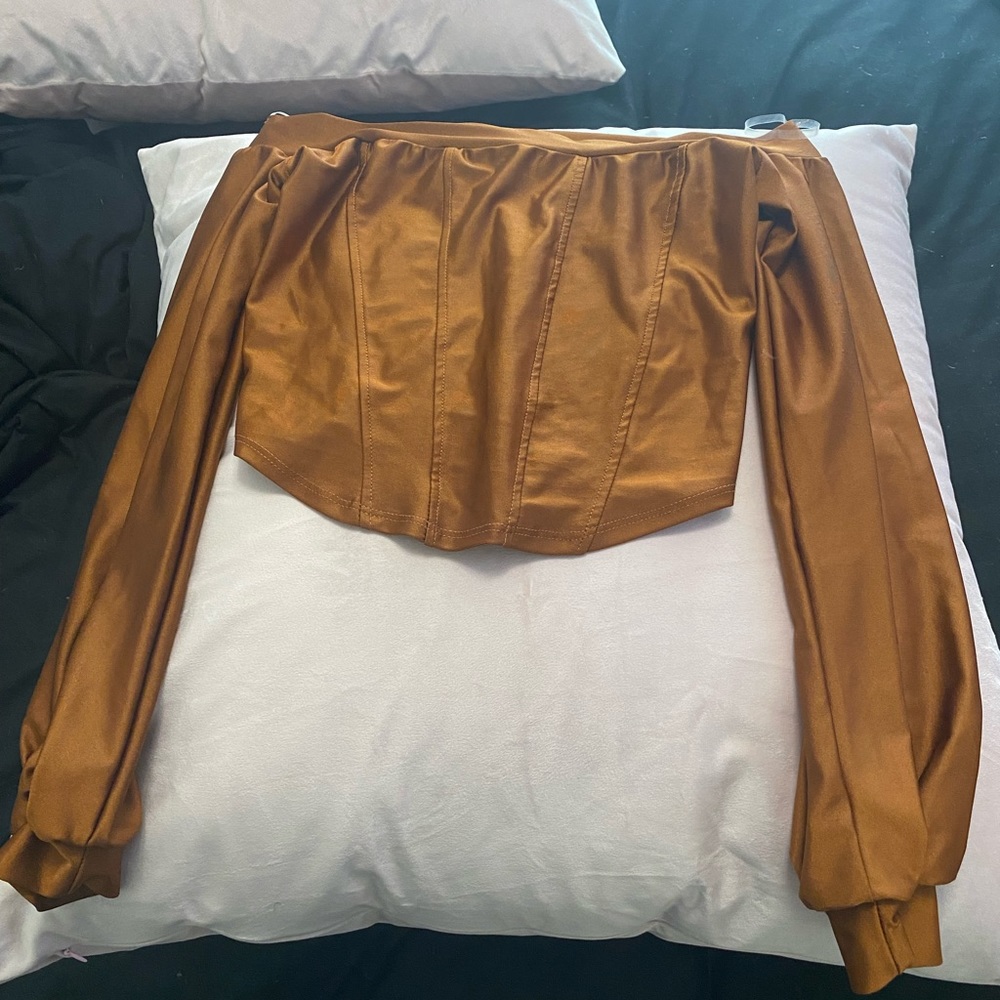 Copper Crop Top (NWOT)